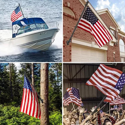 1.8M Flag Pole Kit for House Stainless Steel Flag Pole Holder Outdoor Wall Mount