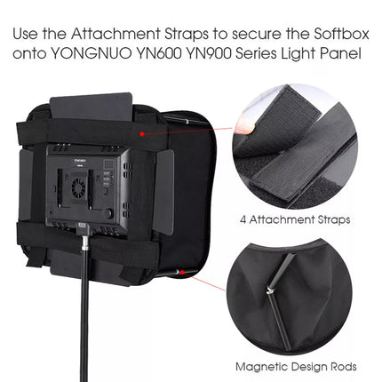Collapsible Softbox Diffuser for LED Video Light  Portable Fill-in Lamp