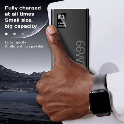 66W 30000mAh PD Fast Charging Power Bank Portable Charger Battery Powerbank Gift