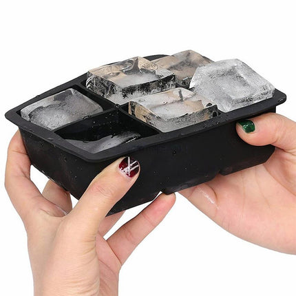 2Pcs Ice Cube Making Mold Silicone Large Tray Ball Maker Mold Whiskey Ice Mould