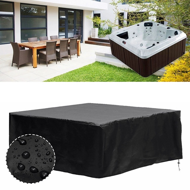 Hot Tub Cover Anti-Dust Spa Jacuzzi Hotspring Waterproof Cap UV Proof Guard