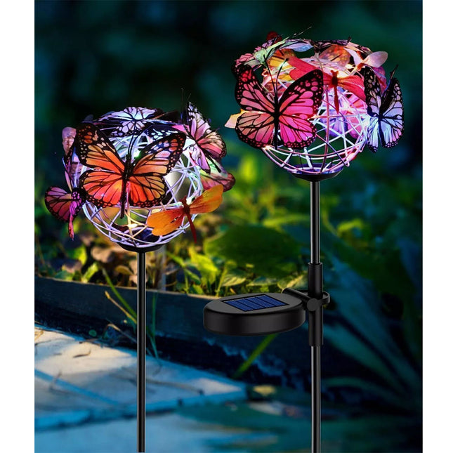 Solar Lights Outdoor Butterfly Lights Garden Decorative Solar Stake Lights Decor
