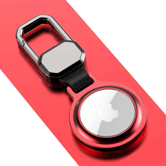 For Apple AirTag Heavy Duty Metal Case Air Tag Shell Shockproof Cover Red