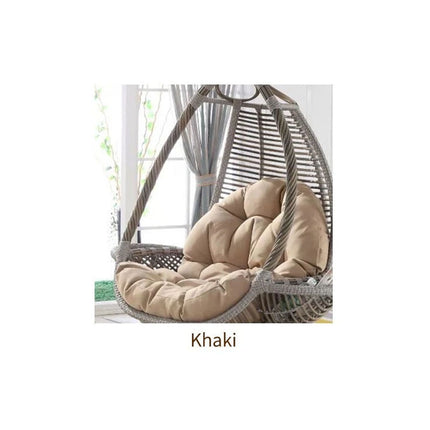 Large Hanging Egg Chair Cushion Sofa Swing Chair Seat Soft Cushions Pad Covers Khaki