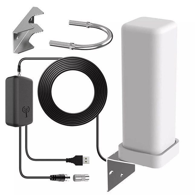 6000 Miles HD TV 1080P Outdoor HD 4K Digital TV Antenna 360° Signal Amplified A+