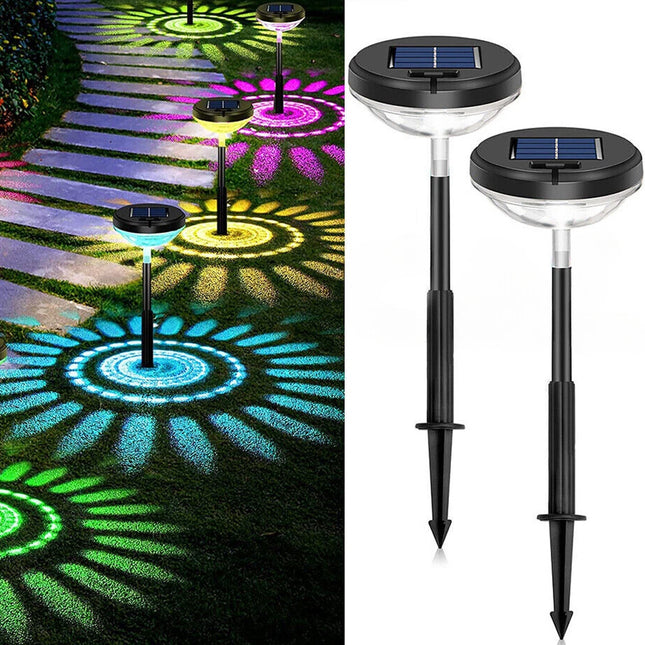 Solar Lawn Light Led Outdoor Ground Garden Path Landscape Yard Waterproof Lamp