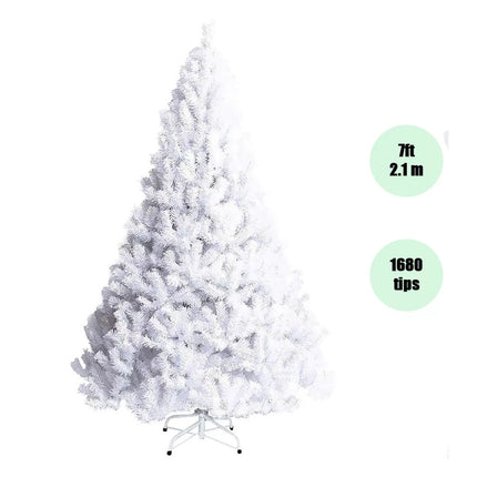 White Christmas Tree 5/6/7FT Green Xmas Trees Decorations 1.5M 1.8M 2.1M