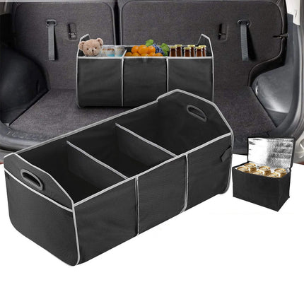 Car Boot Organiser Partition Collapsible Storage Box Trunk Bag Tool Multipurpose