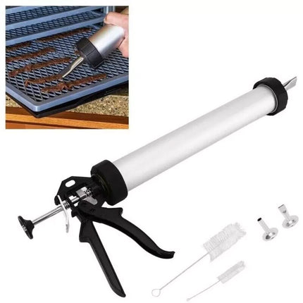Large Capacity Beef Stick Maker 15in Jerky Press Tool With 2pcs Nozzle For Cooking