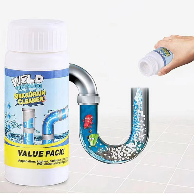 4X Wild Tornado Powerful Sink Drain Cleaner High Efficiency Clogging Cleaner