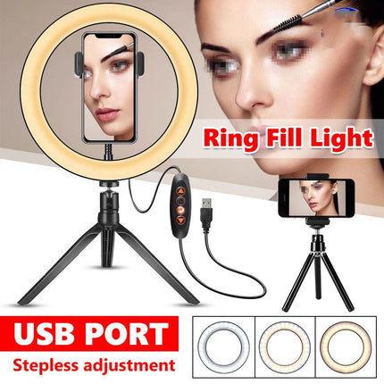 10" LED Ring Light Make Up Video Lamp Selfie Tripod Stand Makeup Live Replaces
