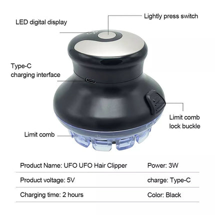 360° Electric Shaver Hair Clippers Automatic Hair Trimmer Hair Clipper Shaver