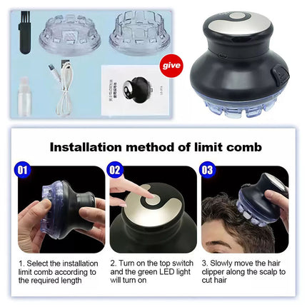 360° Electric Shaver Hair Clippers Automatic Hair Trimmer Hair Clipper Shaver