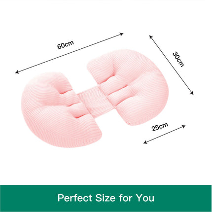 Made 2023 Nursing Pillow Support Pregnancy Pillows Feeding Baby Sleeping White & Green