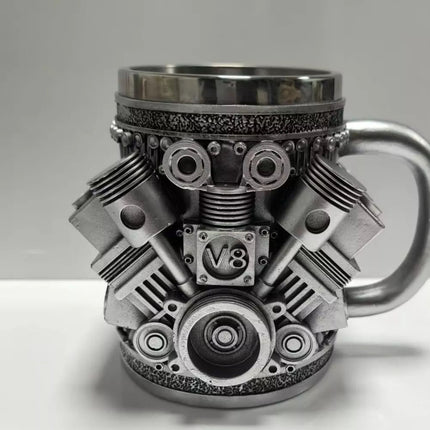 Personalized 3D Engine Stainless Steel Cup Double-Wall Insulated Coffee Mug V8