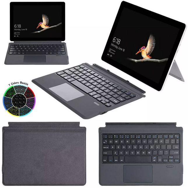 Touchpad Bluetooth Keyboard Backlit Wireless For Microsoft Surface Pro 3/4/5/6/7