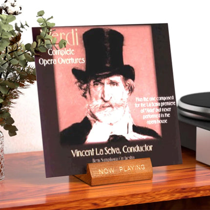 Wooden Vinyl Record Rack Album Cover Storage Holder Single CD Stand LP Display