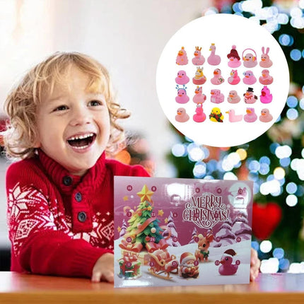 Duck Advent Calendar 2025 24 Days Christmas Countdown Rubber Duck Gift for Kids Set A