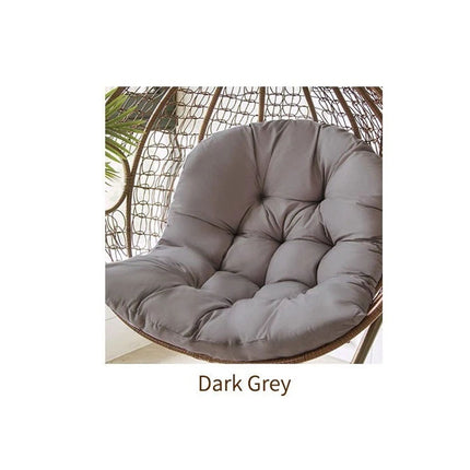 Large Hanging Egg Chair Cushion Sofa Swing Chair Seat Soft Cushions Pad Covers Dark Grey