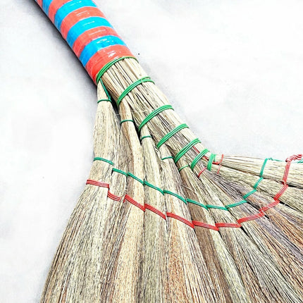 Handmade Straw Broom Natural Outdoor Millet Corn Soft Brooms Household