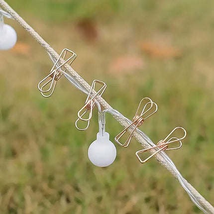 40Pcs String Fairy Light Clothes Pegs Blanket Fixed Camping Outdoor Clips