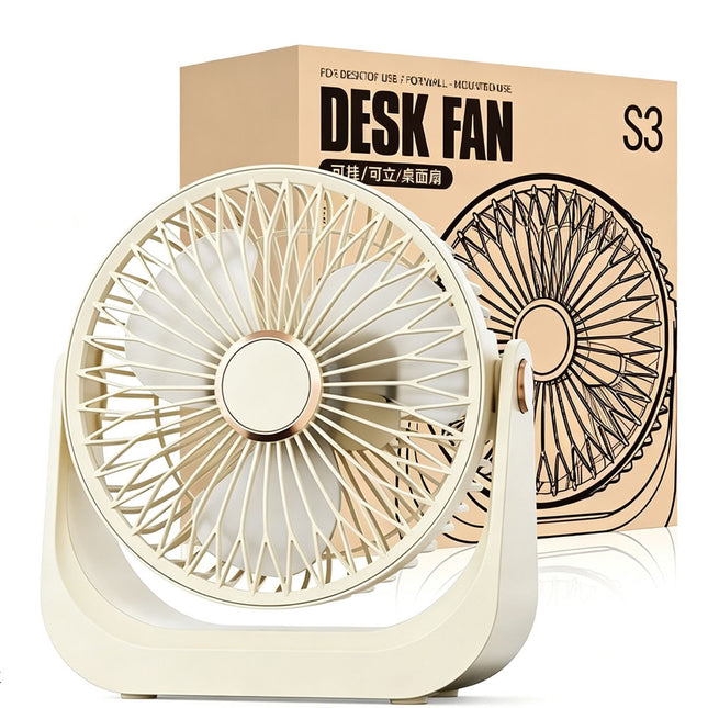 Portable Wireless Table Fan Mini Wireless Desk Fan Small Quiet Personal Cooler
