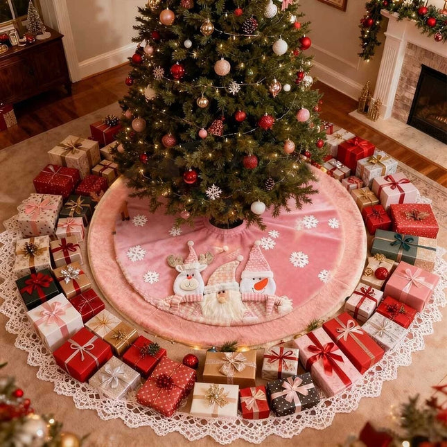 49 inch Thick Christmas Tree Skirt Decoration Xmas Holiday Party Decorations