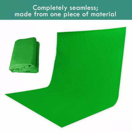 3X3.6M Collapsible Green Screen Photo Backdrop Muslin Background Studio Curtain