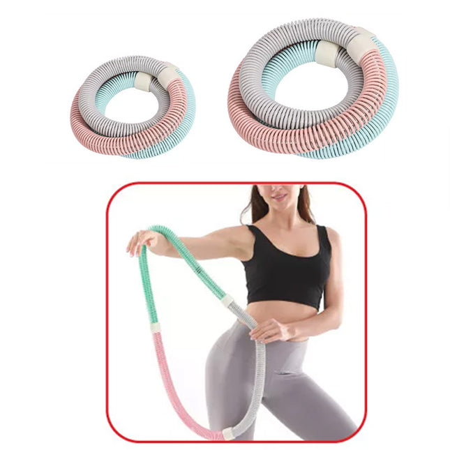 1500g-Macaron Adjustable Soft Fitness Hula Hoop forAdults Exercise Slimming Waist Workout Ring