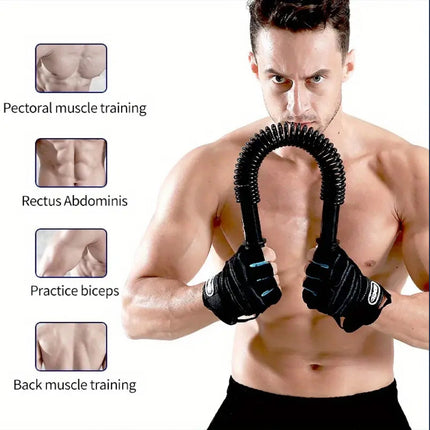 Flexible Arm Power Twister Strength Training Stick Spring Bendy Bar Gym 50KG