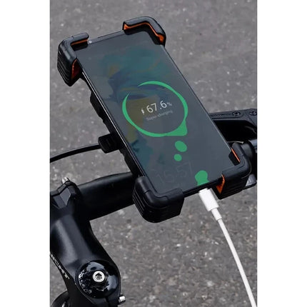 360° Rotation Mobile Phone Holder Handlebar Mount For Motorcycle Bicycle Bike Orange