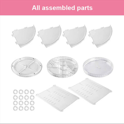 360 Rotating Makeup Organizer Box Lipstick Cosmetic Holder Make Up Rack Stand