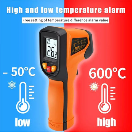 Handheld Infrared Thermometer, Digital Surface Temperature Reader for Cooking and Industrial Use