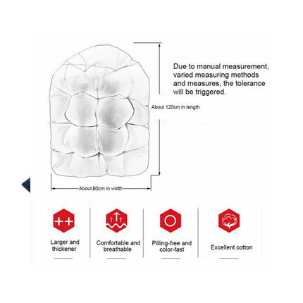 Large Hanging Egg Chair Cushion Sofa Swing Chair Seat Soft Cushions Pad Covers Khaki