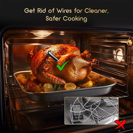 Inkbird Bluetooth Meat Thermometer Wire-free BBQ Temperature Gauge Cooking Grill