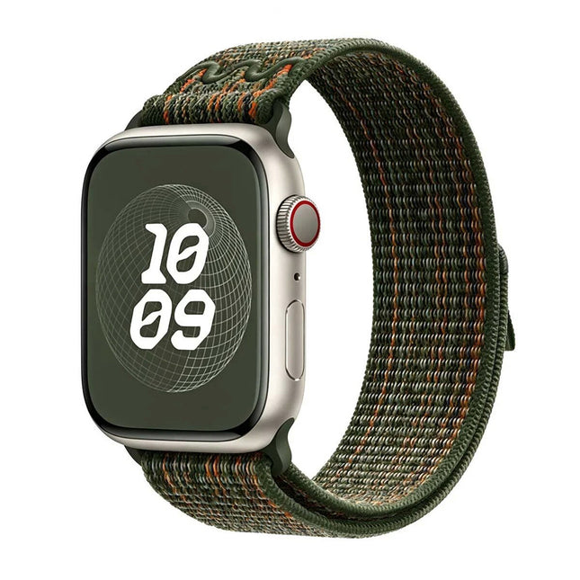 For Apple Watch Nike Sport Loop Band Nylon Strap iWatch 42mm 46mm S11 SE Ultra Camouflage