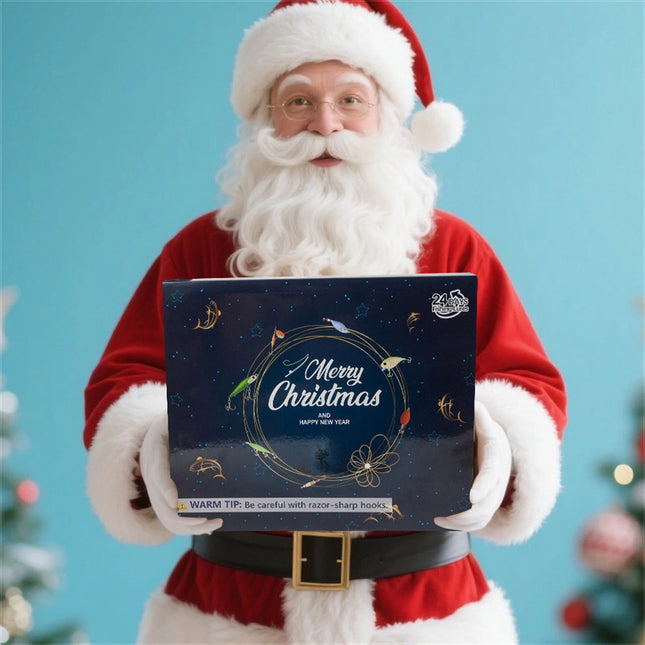 2026 Fishing Advent Calendar 24 Day Christmas Countdown Fishing Lures Tackle Set