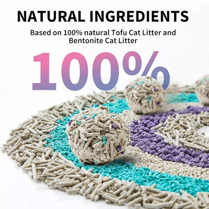 5-in-1 Mixed Cat Litter Activated Carbon & Tofu Formula 3.6kg Pack