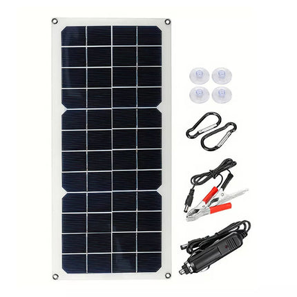 30W Solar Panel Trickle Charger 12V Battery Charger for RV Boat Car Camping Flex