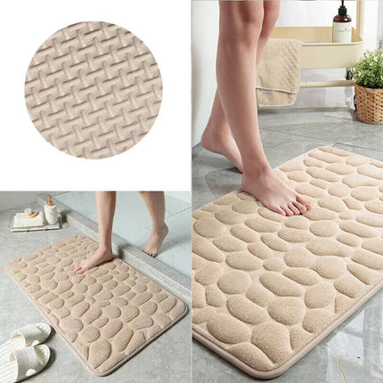 3D Super Absorbent Non-slip Floor Mat Quick Drying Bathroom Rug Balcony Carpet