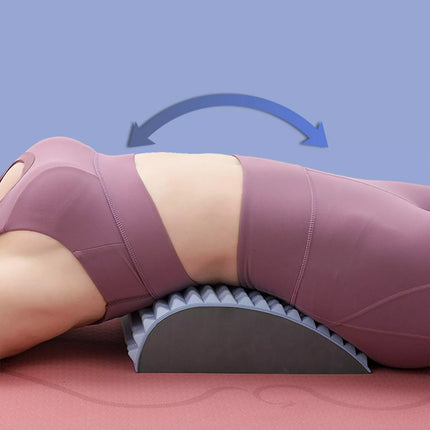 Lumbar Stretcher Refresh Neck and Back Stretcher Cracker for Lower Pain Relief Blue