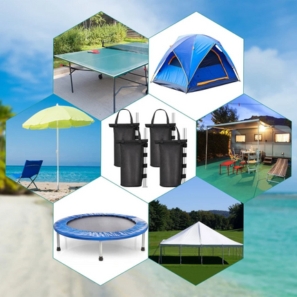 4PCS Foot Leg Pole Sandbag Gazebo Large Weights Marquee Market Stall Sand Bags