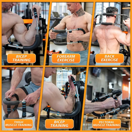 Training Adjustable Arm Trainer 3 Levels Chest Twister Home Workout Detachable 40kg