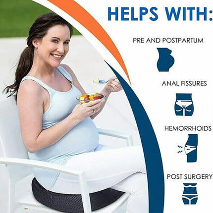 Donut Seat Cushion Non Slip Memory Foam Pillows Pain Relief Hemorrhoid Surgery