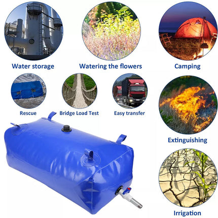 110L/29Gal Camping Water Bladder Foldable Water Storage Tank Fishing Boating