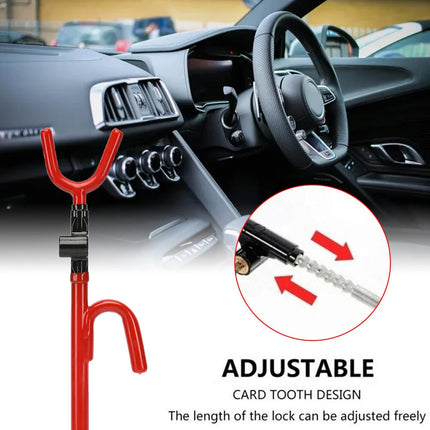 Steering Wheel Lock The Club Twin Hooks Anti Theft Universal Car Van Truck SUV