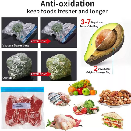 Handheld Vacuum Food Sealer Portable Food Vacuum Sealer Machine Rechargeable Min