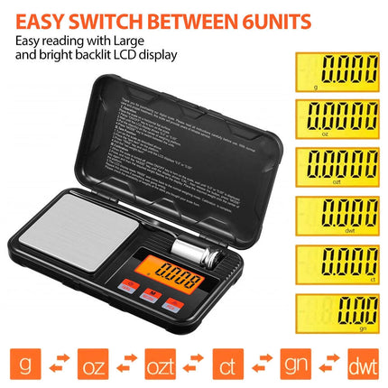 Electronic Pocket Scales 50g/0.001g Mini Digital Gold Jewellery Powder Weighing