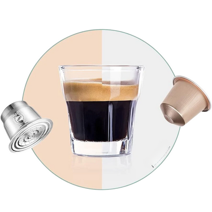 3pcs Stainless Steel Coffee Capsule Cup Reusable/Refillable Pod For Nespresso Machine