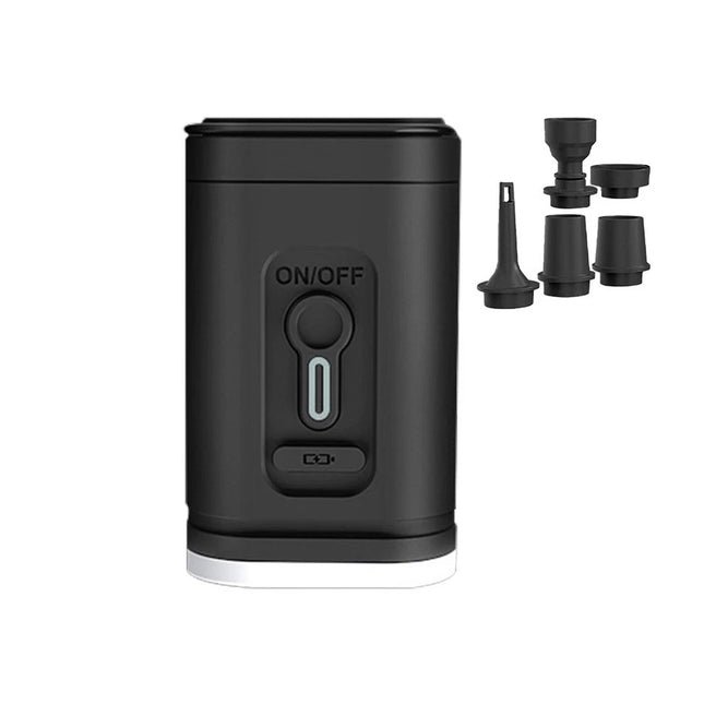 Outdoor Mini Air Pump For Mattress Mat Camping Electric Inflator USB Inflatable Black